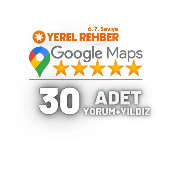 Google Haritalar 30 Yerel Rehber Yorum Satın Al